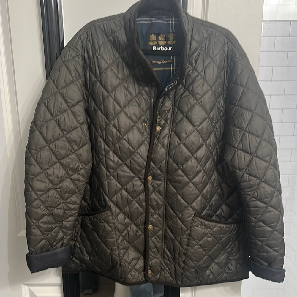 Barbour Men's Quilted Jacket - Olive Green